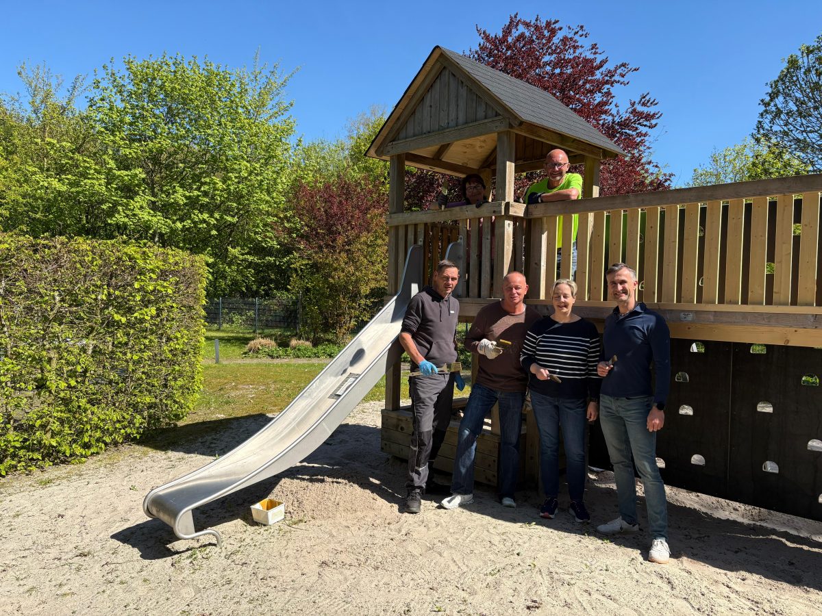 Rutschen, klettern, spielen im Hospizgarten