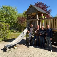 Rutschen, klettern, spielen im Hospizgarten